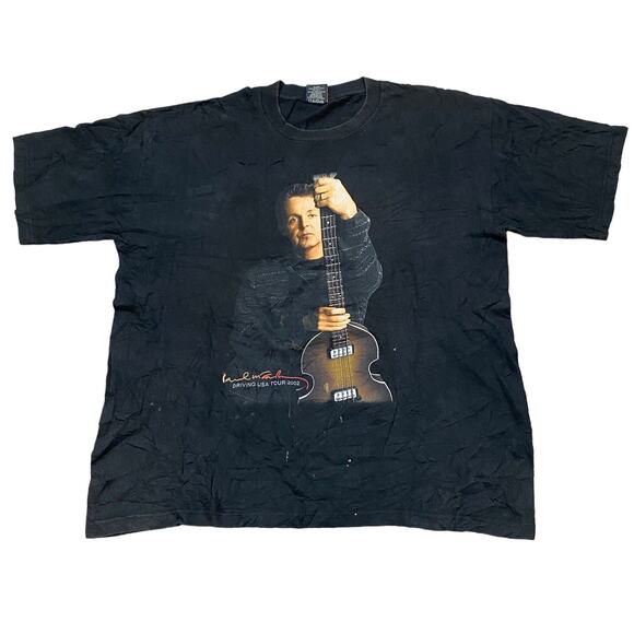 Vintage Paul McCartney Driving USA Tour 2002 T Shirt Men's XL - Picture 1 of 11